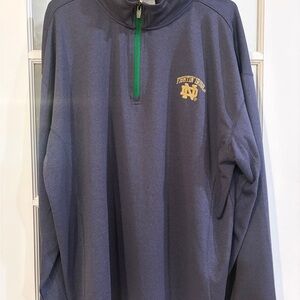 Notre Dame Fighting Irish Men’s Quarter Zip XL Pullover EUC NCAA